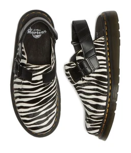 Dr Martens "Jorge II zebra print pony hair clogs in black/white size EU38/USW7 - Bild 1 von 12