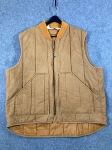 Walls Blizzard-Pruf Vest Mens 3XL Camel Brown Full Zip Insulated Hiking Vintage - Picture 1 of 14