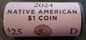 Indianer Dollar Rolle 2024 Denver & Philadelphia - Bild 1 von 2