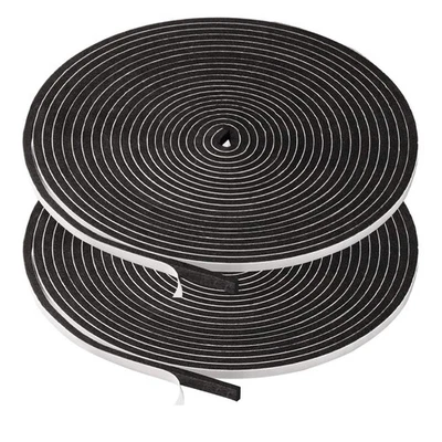 2 Rolls Weather Stripping,1/4 Inch Wide X 1/8 Inch Thick Foam Seal Tape High ... - Image 1 of 4