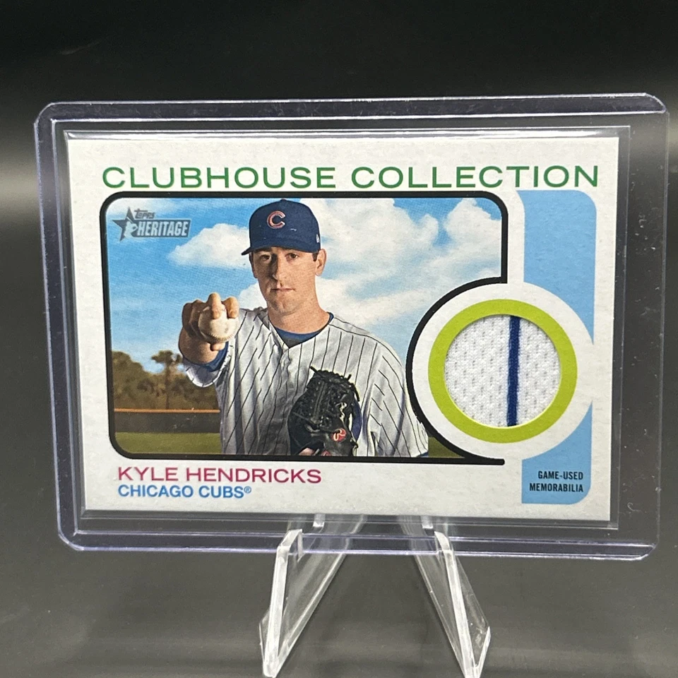 2022 Topps Heritage Kyle Hendricks Clubhouse Collection Relics High Number - Image 1 of 1
