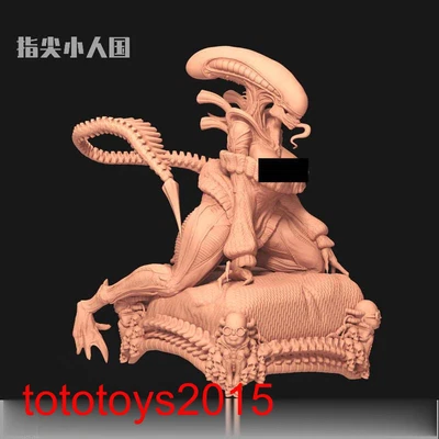 1/64 1/43 Alien Sexy Queen Scene Miniatures Figures Doll For Cars Vehicles Toy - Image 1 of 4