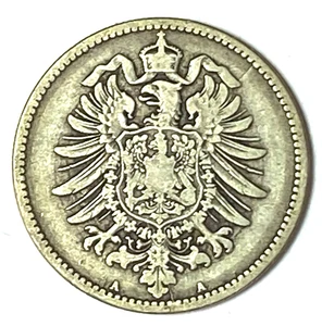 1874 A Alemania Imperio Plata Una Marca KM# 7 - Imagen 1 de 2