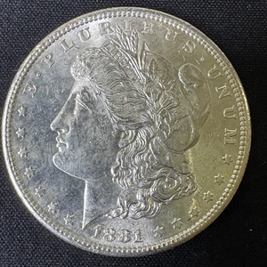 1881 S  MORGAN SILVER DOLLAR IN BU CONDITION !!! - Picture 1 of 2