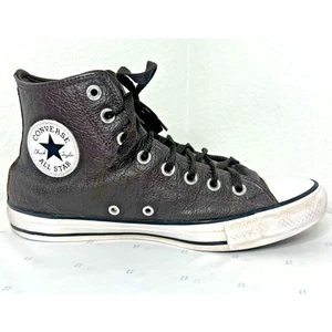 Women's 9 Men's 7 Converse Chuck Taylor TUMBLED LEATHER High Velvet Brown - Imagen 1 de 10