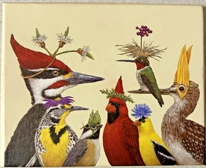 New PPD Gift Boxed Mug 13.5 oz Vicki Sawyer WOODY'S ANNUAL PARTY Bird Watchers - Picture 1 of 16