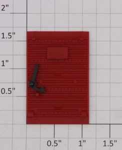 Puerta de vagón de carga American Flyer 48306-22 roja a bordo con pestillo se adapta a 734 (1) - Imagen 1 de 2