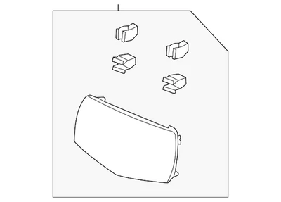 Genuine Acura Outer Cover 71125-TGV-A01 - Image 1 of 2