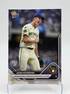 2025 Topps Now #402 JACOB MISIOROWSKI | Career High 12 Ks - Picture 1 of 2