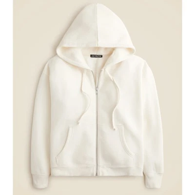 Sudadera con Capucha J.Crew Heritage Polar con Cremallera para Mujer XS Crema Calce Regular Mezcla de Algodón Foto 1 de 4