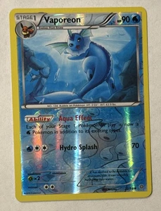 Juego de cartas coleccionables Pokémon Vaporeon 22/98 2015 holograma inverso XY orígenes antiguos sin clasificar - Imagen 1 de 2