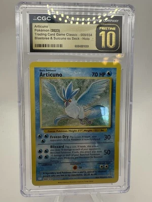 Articuno 009/034 Trading Card Game Classic Holo CGC Pristine 10 - Image 1 of 2