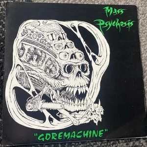 Exterminance 'Vomiting The Trinity'/ Mass Psychosis 'Goremachine' SPLIT 7" RED V - Picture 1 of 6