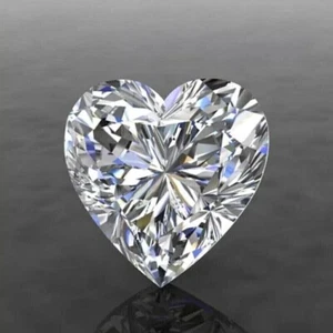 3.02Carat Lab-Grown Certified CVD Loose Diamond D VVS1 Clarity Heart Cut k - Picture 1 of 12
