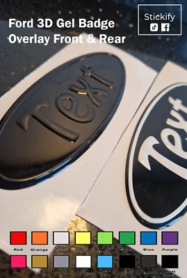 STICKIFY Ford Transit Custom + Others 3D Gel Overlays Front & Rear