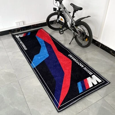 Carpet for BMW Carpet M Motorrad Motorcycle Bike Garage Workshop Pit Mat rug - Image 1 of 4