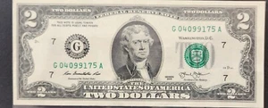 2013 - 2 $ Schein Chicago Federal Reserve Zwei Dollar Schein in Schutzhülle - Bild 1 von 1