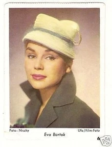 Eva Bartok  Vintage Movie Film Card  Germany - Picture 1 of 1