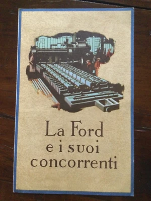 BROCHURE LISTINO PREZZI CAMIONCINI FORD TRIESTE TRATTORE OLD TRACTOR - Immagine 1 di 4