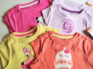 Gymboree girls tops lot of 4 Size 5 NWT Summer Short Sleeve - Picture 1 of 5