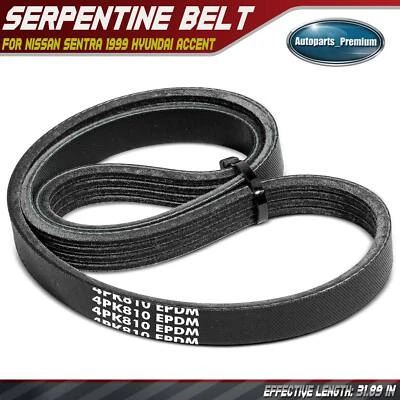 31.89 in Serpentine Belt for Nissan Sentra 1999 Hyundai Accent 2001-2007 Kia Rio - Image 1 of 4