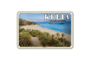 Blechschild 18 x 12 cm Reise Schild: Kreta Griechenland Strand von Vai - Bild 1 von 2