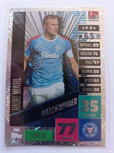 Match Attax EXTRA Bundesliga 2020/21 - HAUKE WAHL MATCHWINNER - MINT