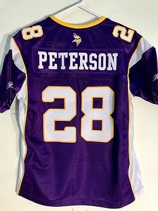 Reebok Women's Premier NFL Jersey Vikings Adrian Peterson Purple sz L - Picture 1 of 2