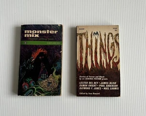 2 Vintage Sci-fi And Horror Books Monster Mix,things - Picture 1 of 6