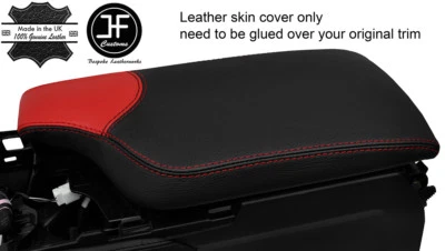 FUNDA TAPA REPOSABRAZOS CUERO 2 TONOS NEGRO Y ROJO PARA LEXUS RC 200 300 350 14-18 Foto 1 de 3