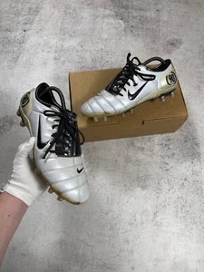 Nike Air Zoom III Total 90 Vapor Elite Pro Metallic White Men's Vintage Boots - Picture 1 of 14
