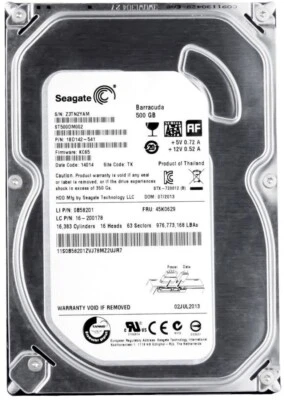 Hard Drive Lenovo 45K0629 ST500DM002 500GB 7200RPM 16MB SATA III 3.5'' Inch - Image 1 of 3