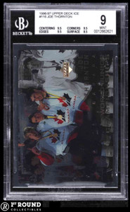 Joe Thornton RC BGS 9+: 1996-97 Upper Deck Ice Rookie Card