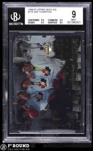 Joe Thornton RC BGS 9+: 1996-97 Upper Deck Ice Rookie Card #116 - Picture 1 of 3