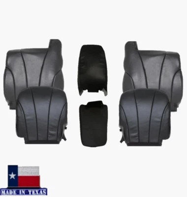Fundas de asiento gris oscuro para camioneta de trabajo Chevy Silverado 1999 2000 2001 2002 Foto 1 de 4