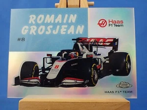 Topps Chrome 2020 F1 Formula 1 Racing Refractor Romain Grosjean 54W-14 - Picture 1 of 2