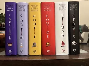New! Crave Hardcover Lot Of 6 by Wolff, Tracy Crush Covet Cherish Charm Court - Picture 1 of 12