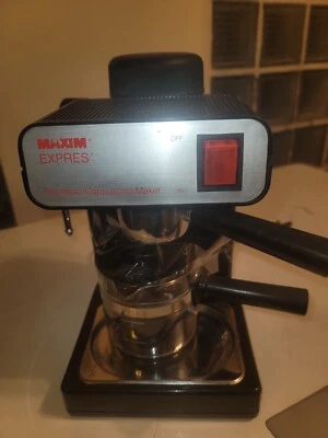 Máquina de capuchino espresso negra Maxim Express EX-102  Foto 1 de 3