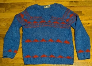 VTG Greek Knitwear Women's Sweater - Handmade Chunky Knit Wool Pullover V-Neck - Picture 1 of 21