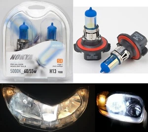 Nokya 5000K White 9008 H13 Nok8027 100/90W Two Bulbs Head Light Replace Stock EO - Picture 1 of 12