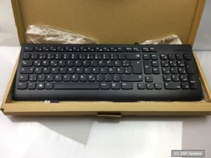 Lenovo 00XH601 slim Tastatur Calliope USB Kabel Keyboard German QWERTZ Schwarz - Bild 1 von 1
