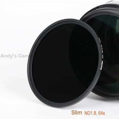 Haida 49/52/58/62/67/72/77/82mm Slim ND1.8 64x 6 Stop Neutral Density Filter - Image 1 of 3