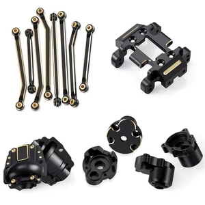 Brass Skid Plate Steering Knuckle Housing Steering Link For 1/18 Redcat Ascent - Picture 1 of 71