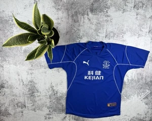 Everton 2002/2003 Vintage Home Soccer Puma Blue Football Jersey T Shirt Tee - Picture 1 of 13