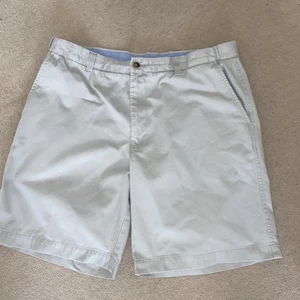 M&S Blue Harbour Cotton Elasticated Stone Shorts Size 36 - Picture 1 of 4
