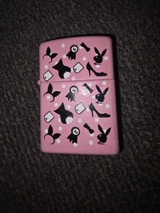 2004 Playboy Bunny Outfit Pink Zippo Lighter 50th Anniversary - Picture 1 of 10