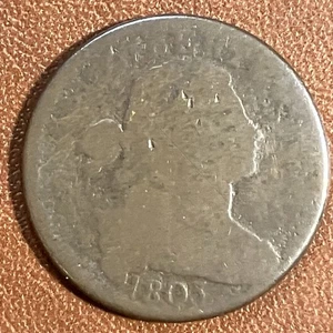 1803 Drapierte Büste großer Cent. Schlüsselmünze - Bild 1 von 4