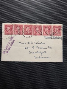 Sechs Deep Carmine Scott's #554 T1 Briefmarken, 3 & 2 verbunden, 1 einzelner ordentlicher 1925 Einband - Bild 1 von 5