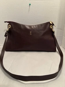 Borsa a tracolla vintage Jafferjees pakistana in pelle marrone - Foto 1 di 13