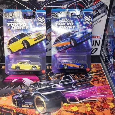 Hot Wheels Silver Series Fast & Furious Tokyo Drift - NISSAN SILVIA S15 & S13 - image 1 of 4